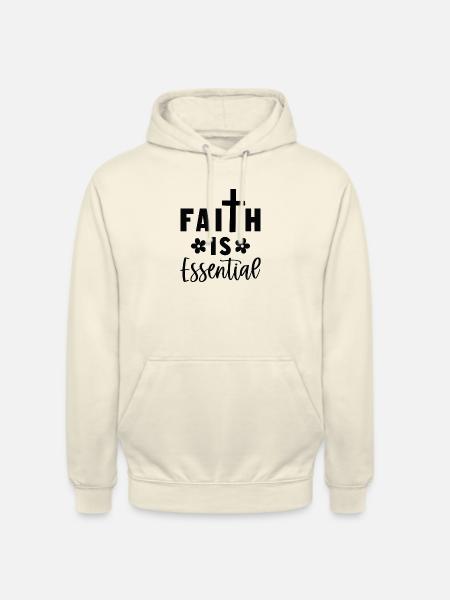 Faith is essential - Unisex Hoodie - Vanille-Milchshake