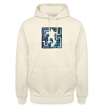 Longboard Skateboard Skaten - Unisex Hoodie - Vanille-Milchshake - Vorne - Alina (178cm) & Michal (187cm)