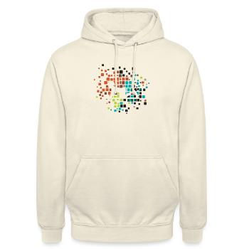 Bodybuilding Fitnesstraining - Unisex Hoodie - Vanille-Milchshake - Vorne - Alina (178cm) & Michal (187cm)