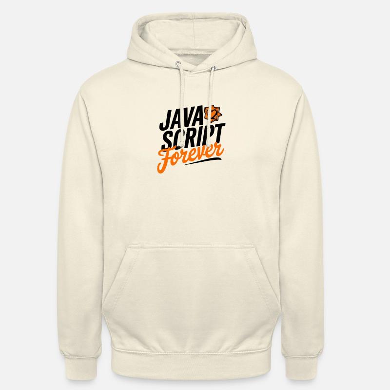 JavaScript Forever - Unisex Hoodie - Vanille-Milchshake