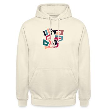 Skating Skate - Unisex Hoodie - vanilla - Front - Alina (178cm) & Michal (187cm)