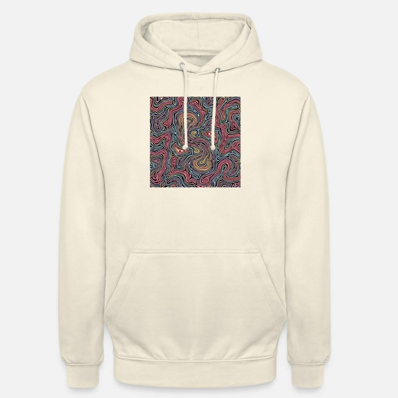 psychedelisches muster - Unisex Hoodie - Vanille-Milchshake