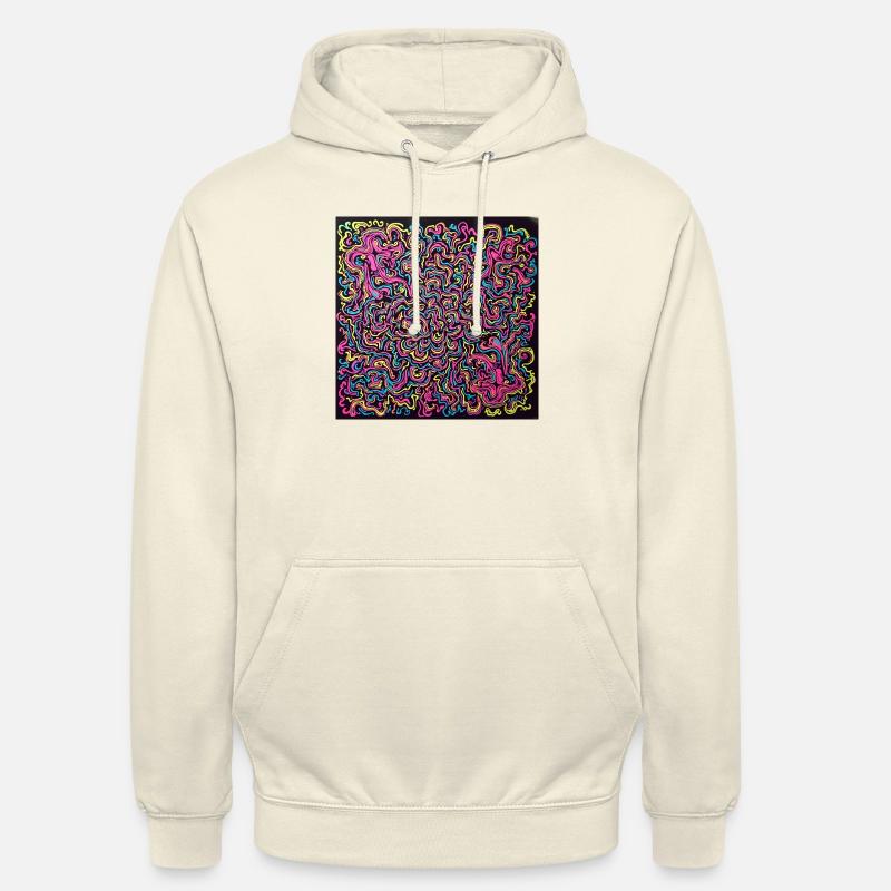 psychedelisches muster - Unisex Hoodie - Vanille-Milchshake