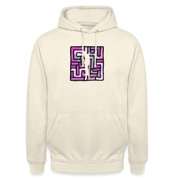 Skateboard Longboard Skate - Unisex Hoodie - Vanille-Milchshake - Vorne - Alina (178cm) & Michal (187cm)