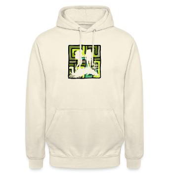 Randonnée Trekking Trekker - Sweat-shirt à capuche unisexe - vanille - Devant - Alina (178cm) & Michal (187cm)