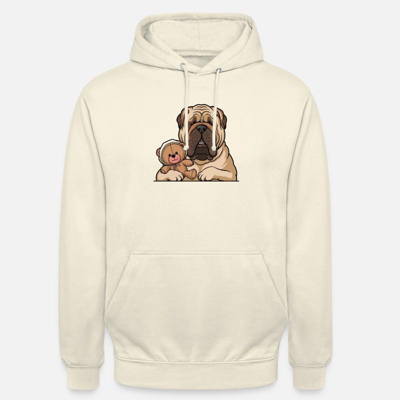 Engelsk Mastiff - Luvtröja unisex - vaniljmilkshake