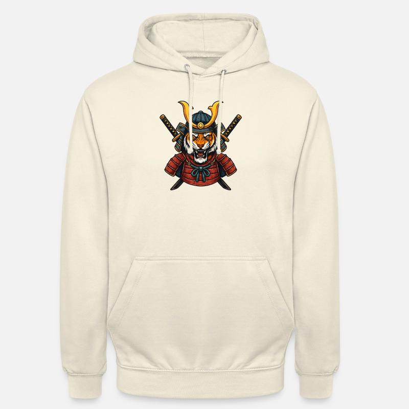Samurai-Tiger - Unisex Hoodie - Vanille-Milchshake