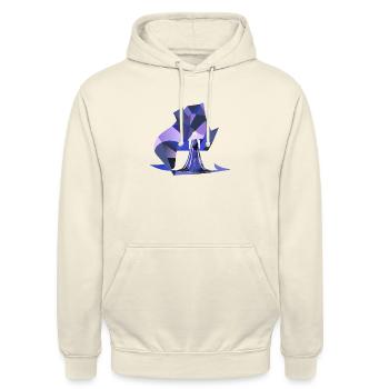 Relation de partenariat - Sweat-shirt à capuche unisexe - vanille - Devant - Alina (178cm) & Michal (187cm)