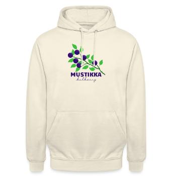 Heidelbeere - Unisex Hoodie - Vanille-Milchshake - Vorne - Alina (178cm) & Michal (187cm)
