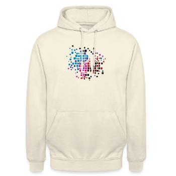 Kindermaedchen Erziehung Kindergeschichte - Unisex Hoodie - Vanille-Milchshake - Vorne - Alina (178cm) & Michal (187cm)