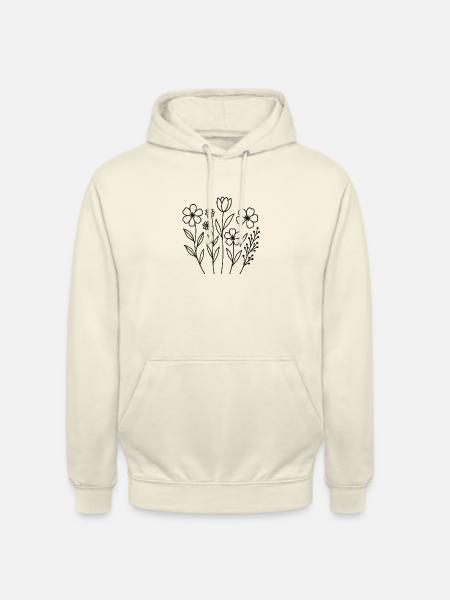 Floral Graphic - Unisex Hoodie - vanilla