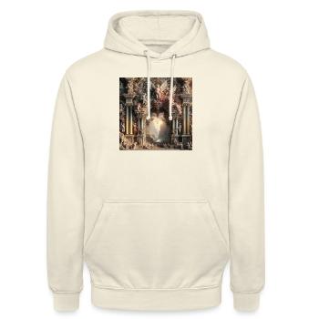 super en 2025 - Sweat-shirt à capuche unisexe - vanille - Devant - Alina (178cm) & Michal (187cm)