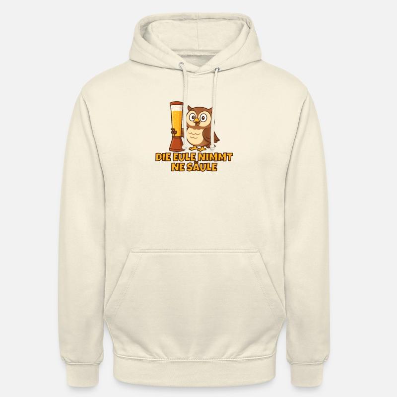 Eule mit der Säule - Unisex Hoodie - Vanille-Milchshake