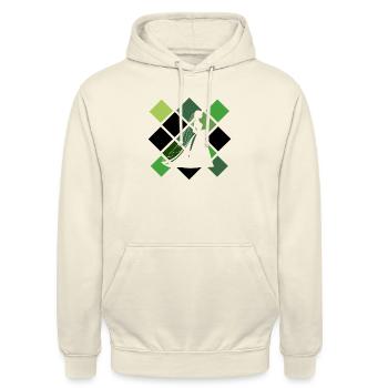 Braut Hochzeit Brautjungfer - Unisex Hoodie - Vanille-Milchshake - Vorne - Alina (178cm) & Michal (187cm)
