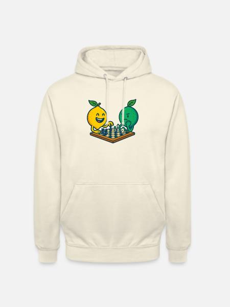 Chess duel - lemon against lime - Unisex Hoodie - vanilla