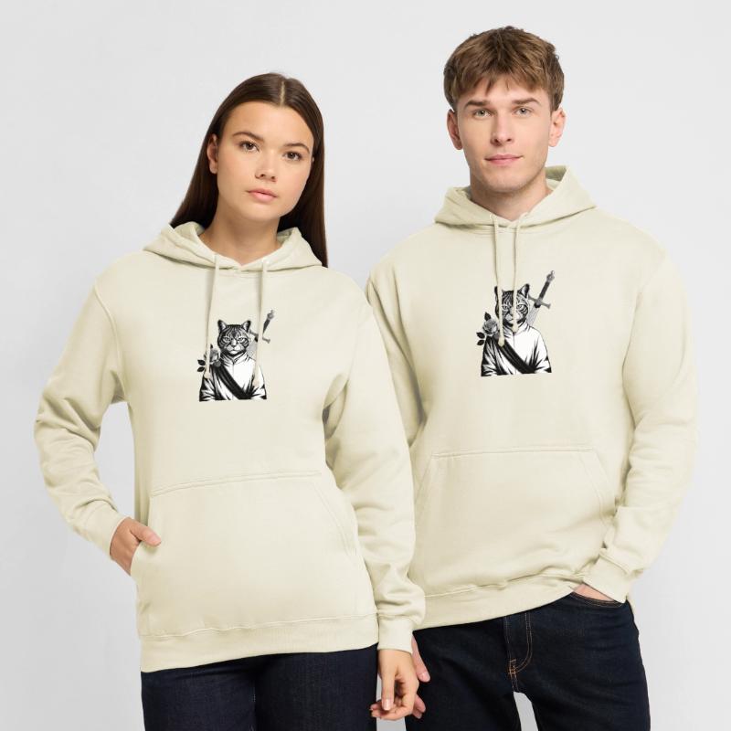 Die Samurai-Katze, die Bushido-Katze Unisex Hoodie