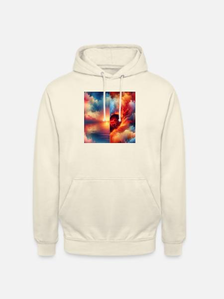 PeacefulMindFierceHeart - Unisex Hoodie - vanilla