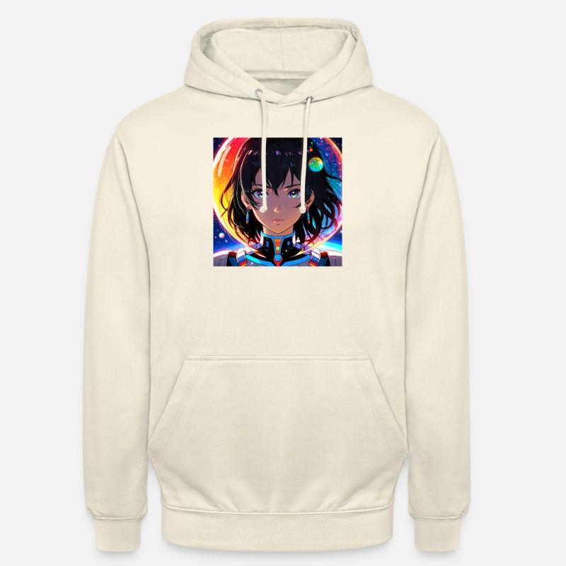 Fantastisches Mädchen im Weltraum - Unisex Hoodie - Vanille-Milchshake