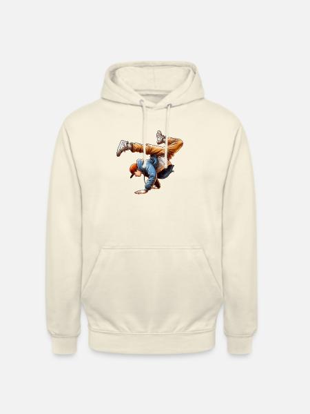 Urbaner Vibe-Breakdance - Unisex Hoodie - Vanille-Milchshake