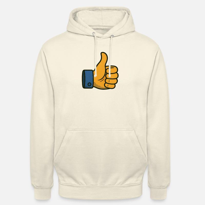 Pouce levé – l’approbation rétro avec style - Sweat-shirt à capuche unisexe - vanille