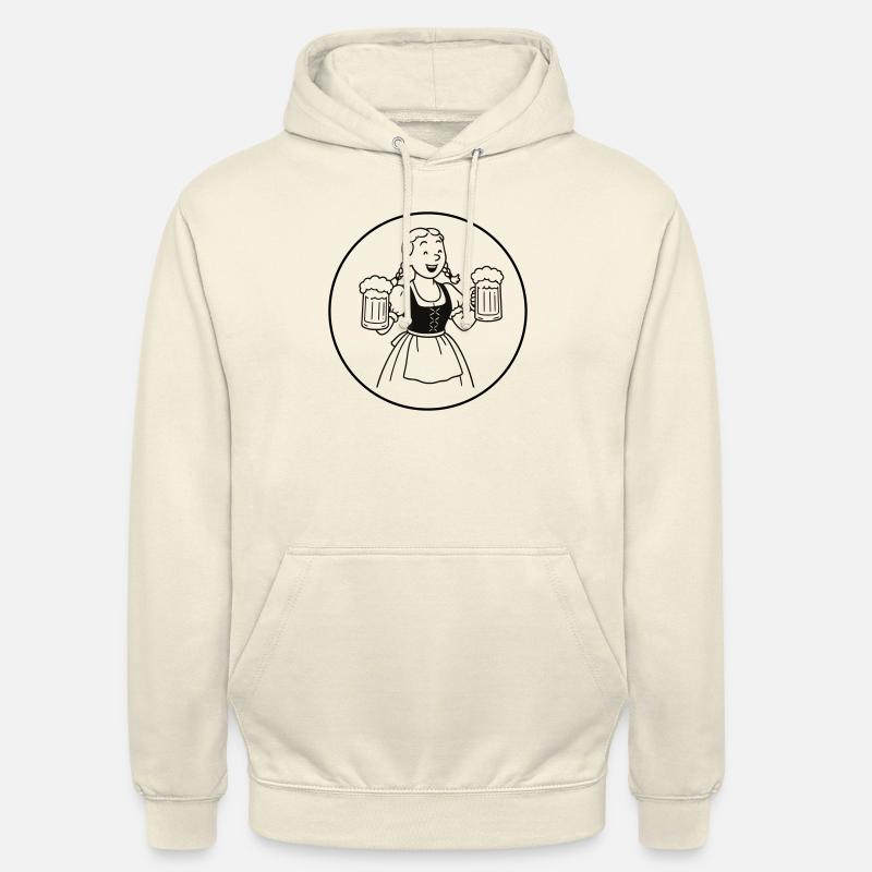 Bier mädchen - Sweat-shirt à capuche unisexe - vanille