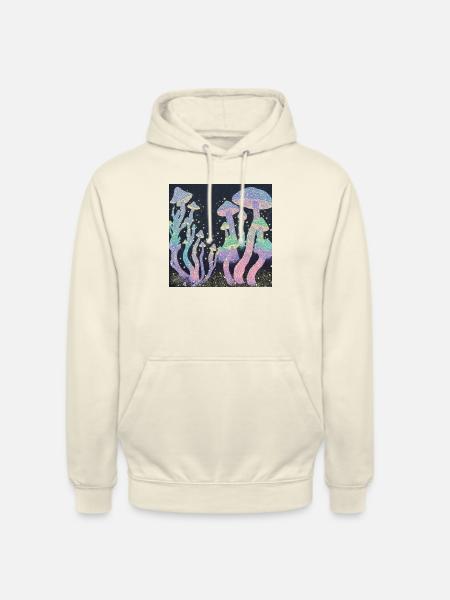 Mystic Mycelium Grove - Unisex Hoodie - Vanille-Milchshake