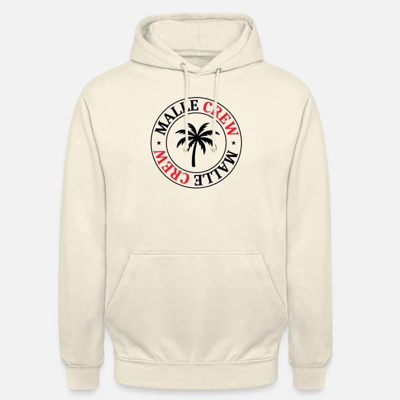 Malle Crew Palm - Sweat-shirt à capuche unisexe - vanille