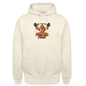 Pumpkin Pump - Unisex Hoodie - Vanille-Milchshake - Vorne - Alina (178cm) & Michal (187cm)
