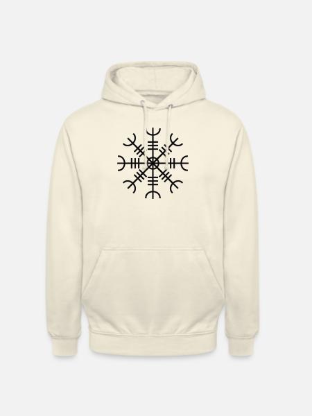 Ægishjalmr - Ægishjálmur - Unisex-hettegenser - vanilje-milkshake