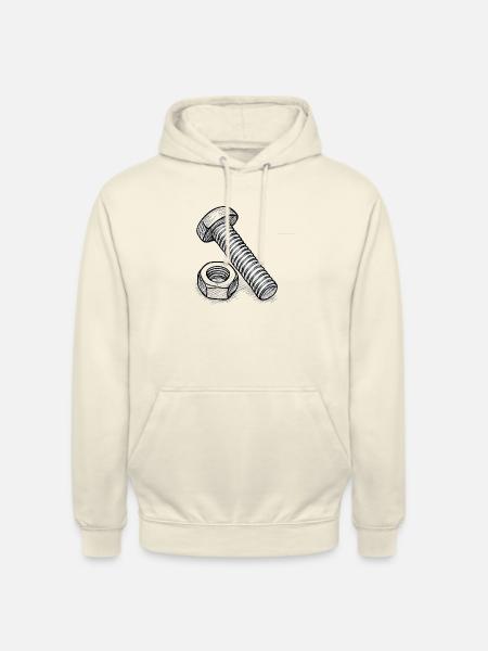 Screw and nut - Unisex Hoodie - vanilla