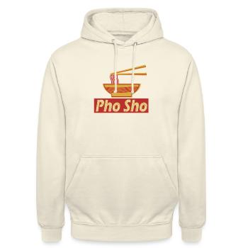 pho sho - Unisex Hoodie - vanilla - Front - Alina (178cm) & Michal (187cm)
