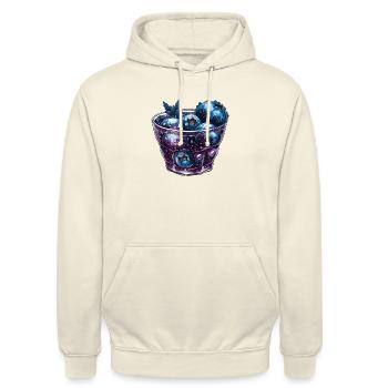 Blueberry cocktail - Unisex Hoodie - vanilla - Front - Alina (178cm) & Michal (187cm)