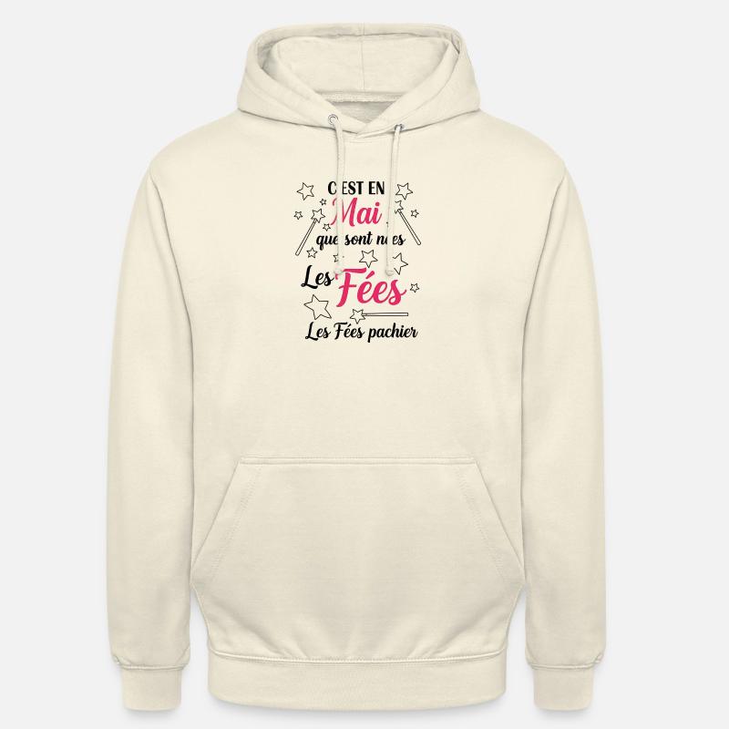 fille / fée / princesse / bébé - Sweat-shirt à capuche unisexe - vanille