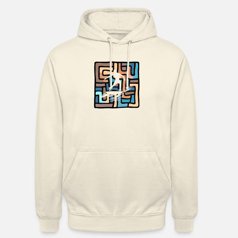 Camp de surf pour surfeurs - Sweat-shirt à capuche unisexe - vanille