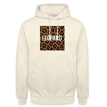Modern Leopard Statement - Unisex Hoodie - vanilla - Front - Alina (178cm) & Michal (187cm)