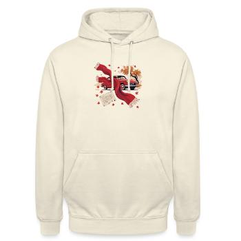 Emotional Autumn Club – Inspired by Red Era - Unisex Hoodie - vanilla - Front - Alina (178cm) & Michal (187cm)