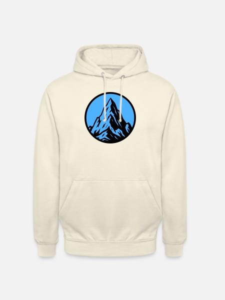 Mountain Icon Mountain Mountains - Unisex Hoodie - vanilla