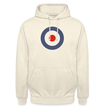 Mod Target Fussball Football World Champion - Unisex Hoodie - vanilla - Front - Alina (178cm) & Michal (187cm)