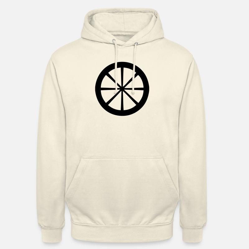 Roue - Sweat-shirt à capuche unisexe - vanille