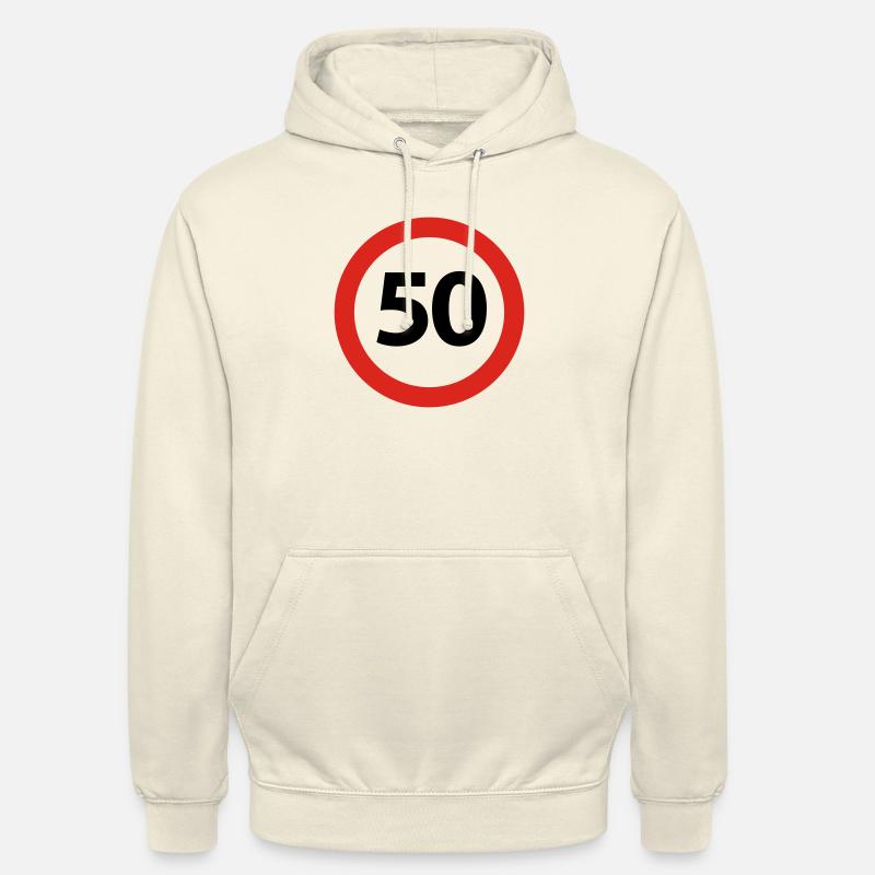 50 Anniversaire - Sweat-shirt à capuche unisexe - vanille