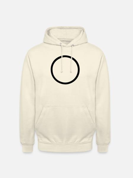 Runder Kreis 2 dick - Unisex Hoodie - Vanille-Milchshake