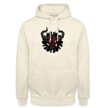 Taurus with horns - Unisex Hoodie - vanilla - Front - Alina (178cm) & Michal (187cm)