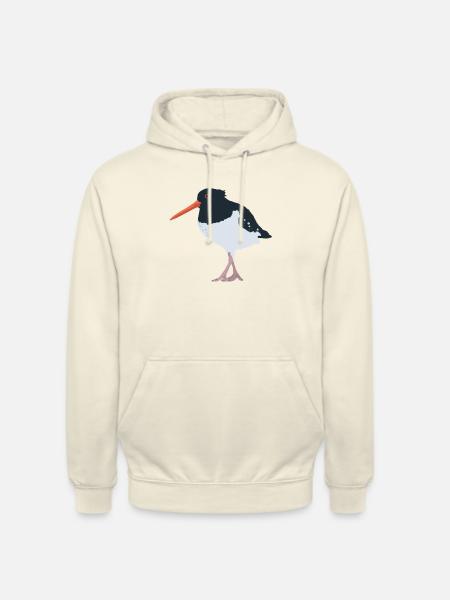 Austernfischer illustriert - Unisex Hoodie - Vanille-Milchshake