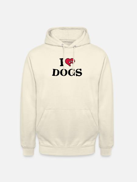 hundeherz_a_2c - Unisex Hoodie - Vanille-Milchshake
