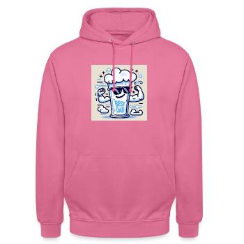 Best Dad - Unisex Hoodie - Pink - Vorne - Alina (178cm) & Michal (187cm)