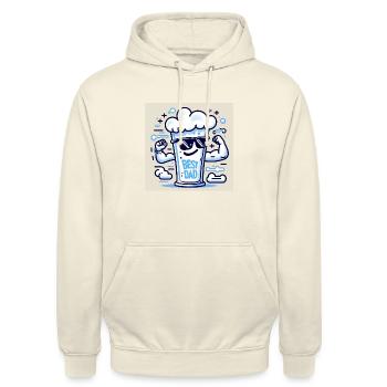 Best Dad - Unisex Hoodie - Vanille-Milchshake - Vorne - Alina (178cm) & Michal (187cm)