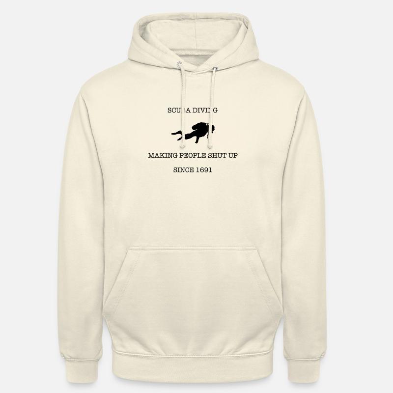 Dykker og sier engelsk dykker - Unisex-hettegenser - vanilje-milkshake