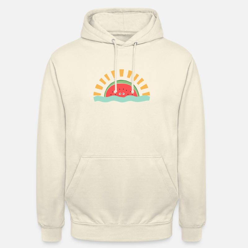 Lever de soleil à la pastèque - Sweat-shirt à capuche unisexe - vanille