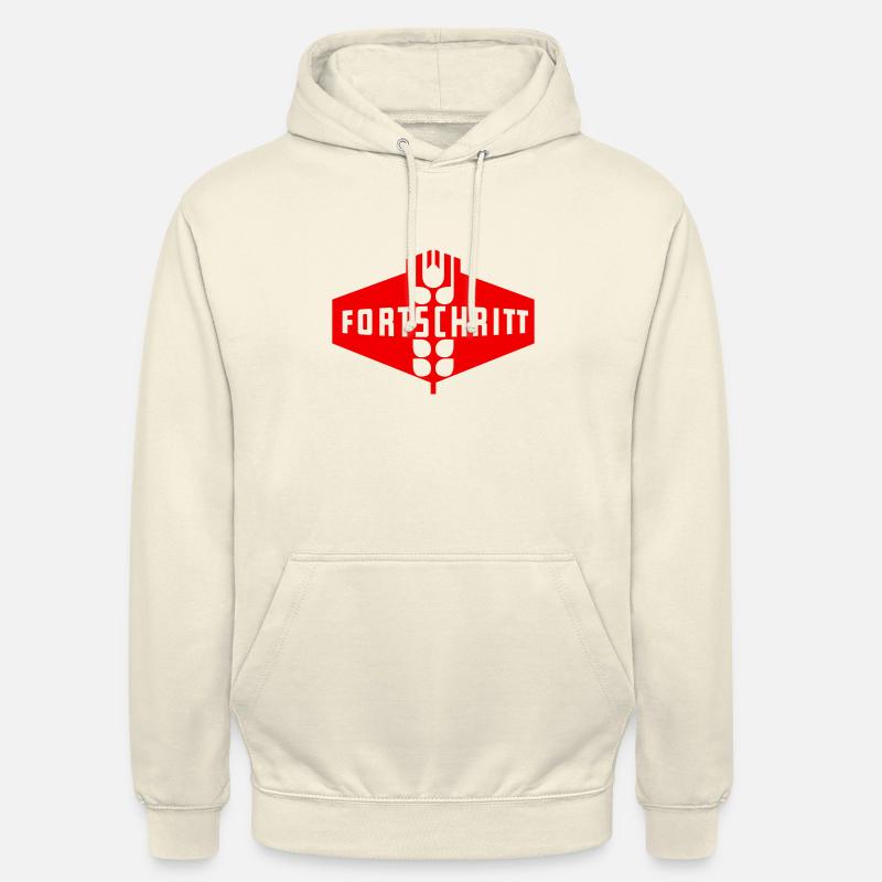 Progrès GDR (monochrome) - Sweat-shirt à capuche unisexe - vanille