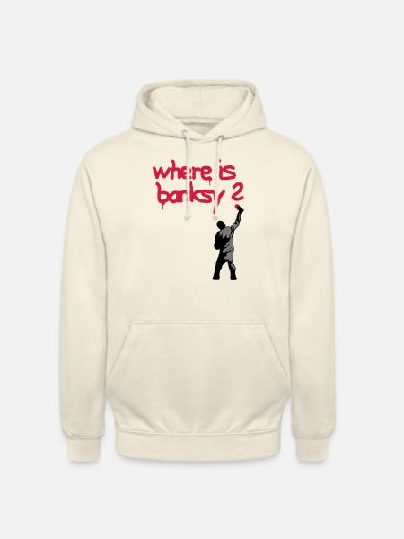 where is banksy - Unisex Hoodie - vanilla